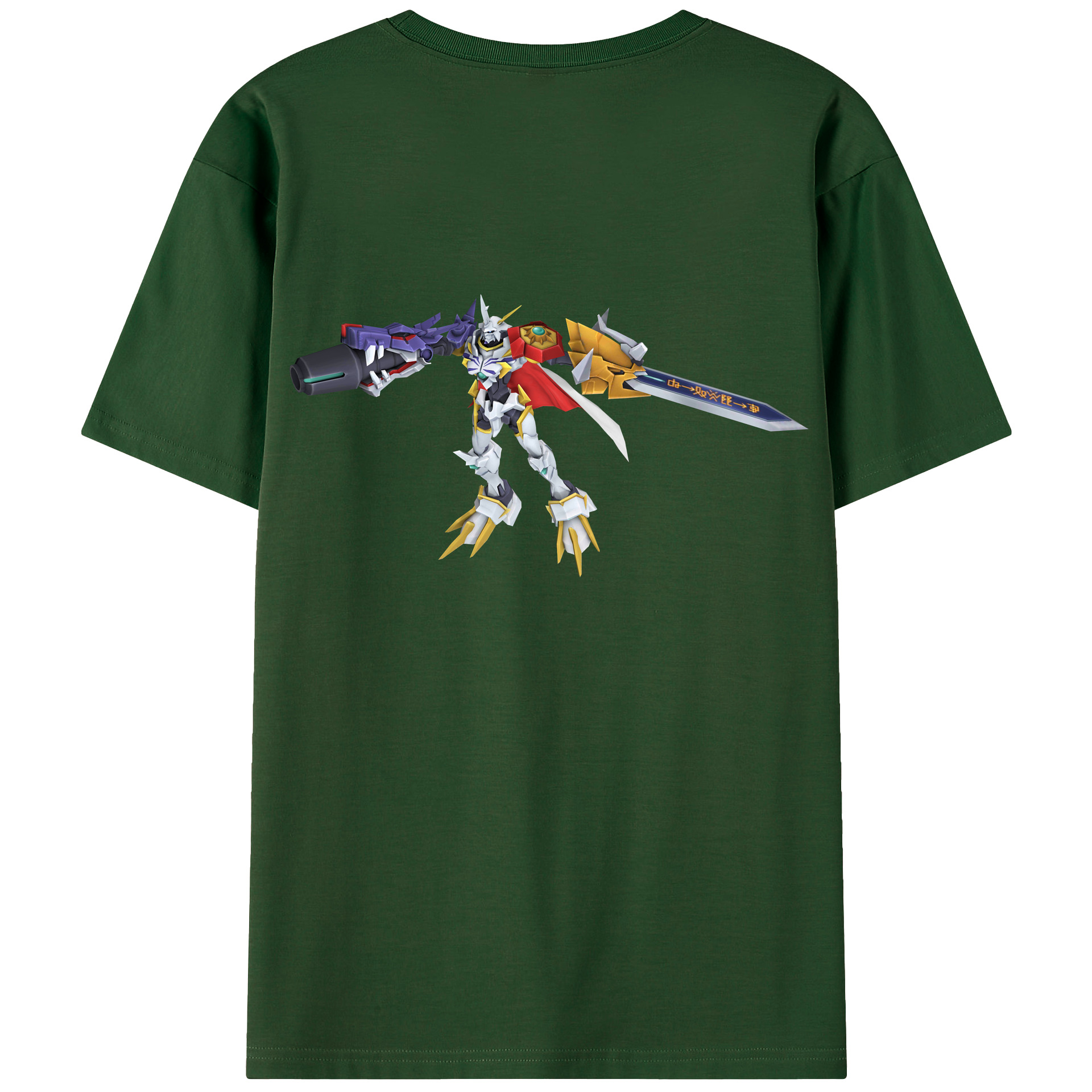 （画像用） Digimon デジタルモンスター/デジモン 綿100％半袖Tシャツ（背面プリント）